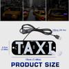 T-A-X-I LED Taxi Sign Light Creative Auto Indicator Lamp Taxi Led Light  Panel Accessories