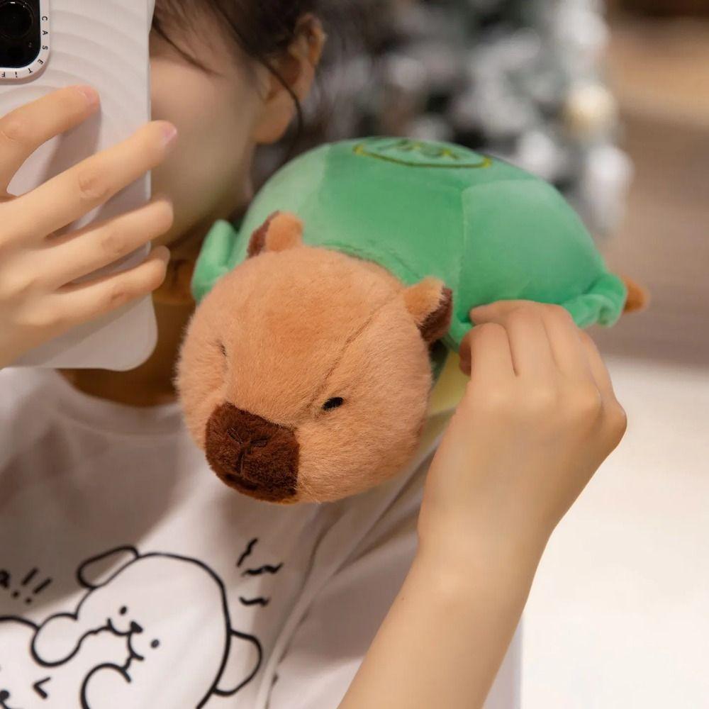 Soft Capybara Plush Toy Collection Turtle Animal Doll Capybara Turtle Plush Pillow  Children Gift