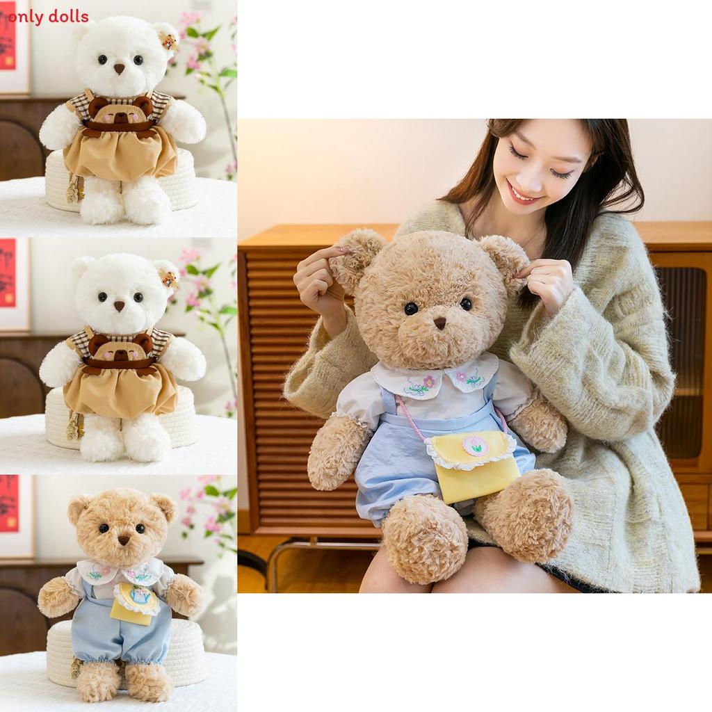 Bär Plüschtier mit süßem Kleid für Kinder Geschenk und Nickerchenkissen