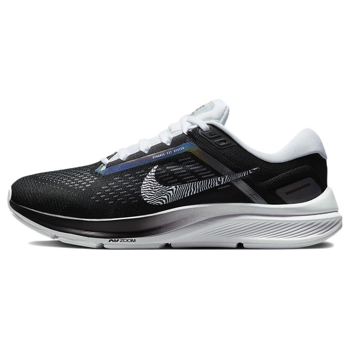 (WMNS) Nike Air Zoom Structure 24 Black Zebra Iridescent Women s DX9626-001 EU 36.5