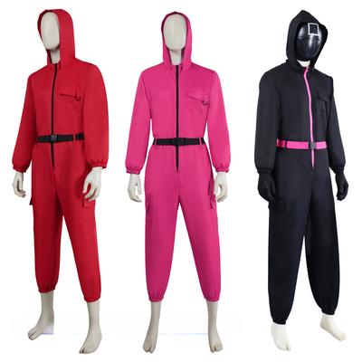 Paper Money House Squid Game Halloween Dali Adult Tooling One-piece Thriller Movie Cosplay Costume
