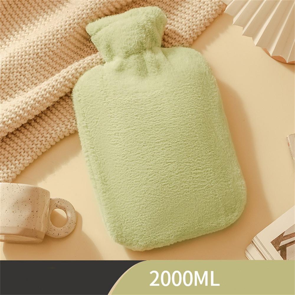 1000ml/2000ml Soft Hand warmers Hot-water Bag with Plush Cover Hot-water Bottle Protecter Hand Portable Winter Warming Products
