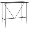 Day and Night - Day and Night Black MDF Kitchen High Table 120x60x110 Cm