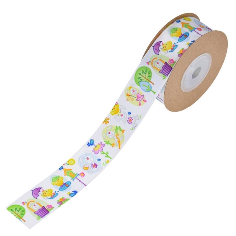 Festival Ribbon for Gift Wrapping Colorful Easter Ribbon Elegant Ribbon Rolls for Crafts Decorative Ribbon Accessorys