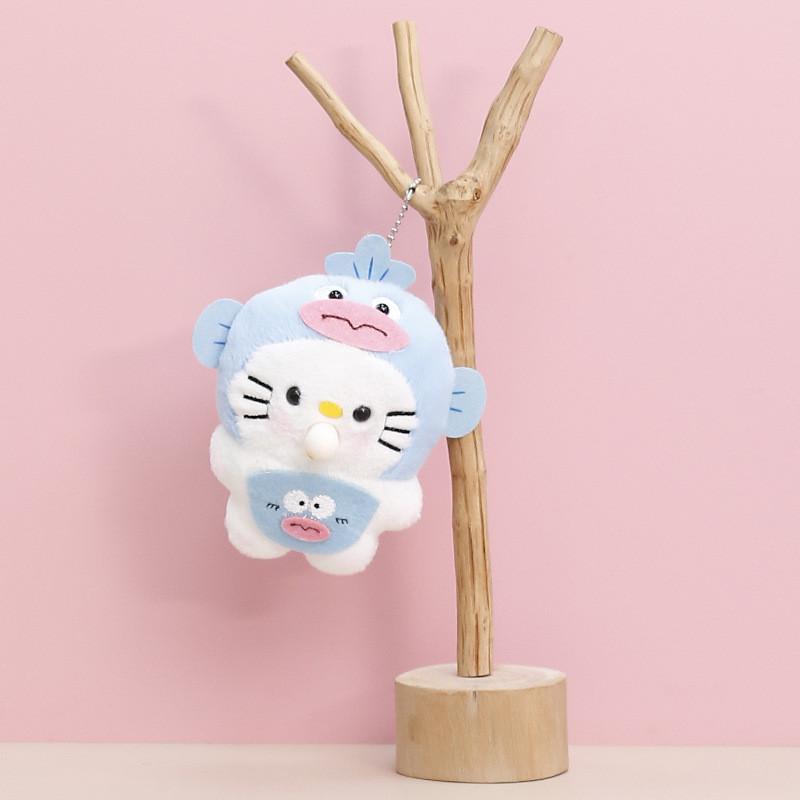 Cat Cuddly Soft Plush Toy Adorable Design Perfect For Backpack Girl