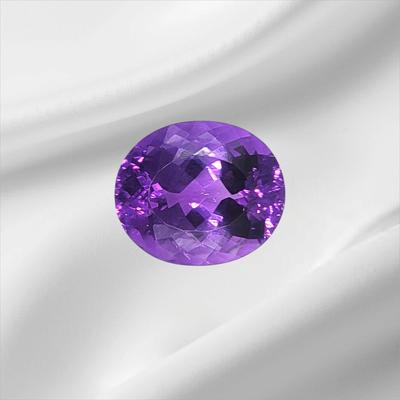 Natural Purple Amethyst February Birthstone, Natural Oval Cut Gemstone, Healing Gemstone, AAA Quality Amethyst Loose Gemstones.
