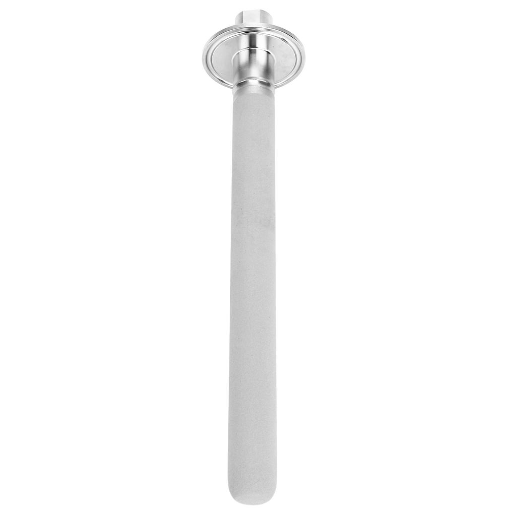 8in Stainless Steel Carbonation Stone Aeration Oxygenation Stone with 1/4in NPT Female Gas Inlet