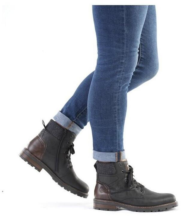 Ботинки Rieker на шнуровке (32031) pueblo black 6787342