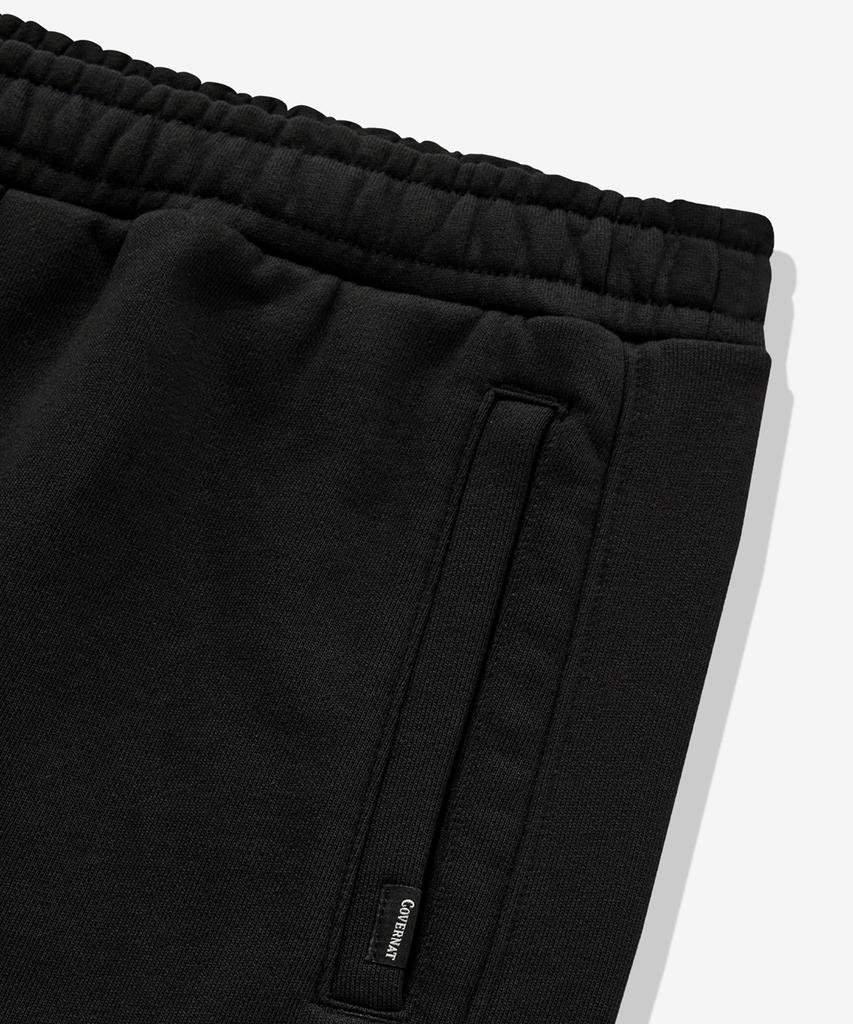 COVERNAT Loose Straight Curved Sweatpants Black