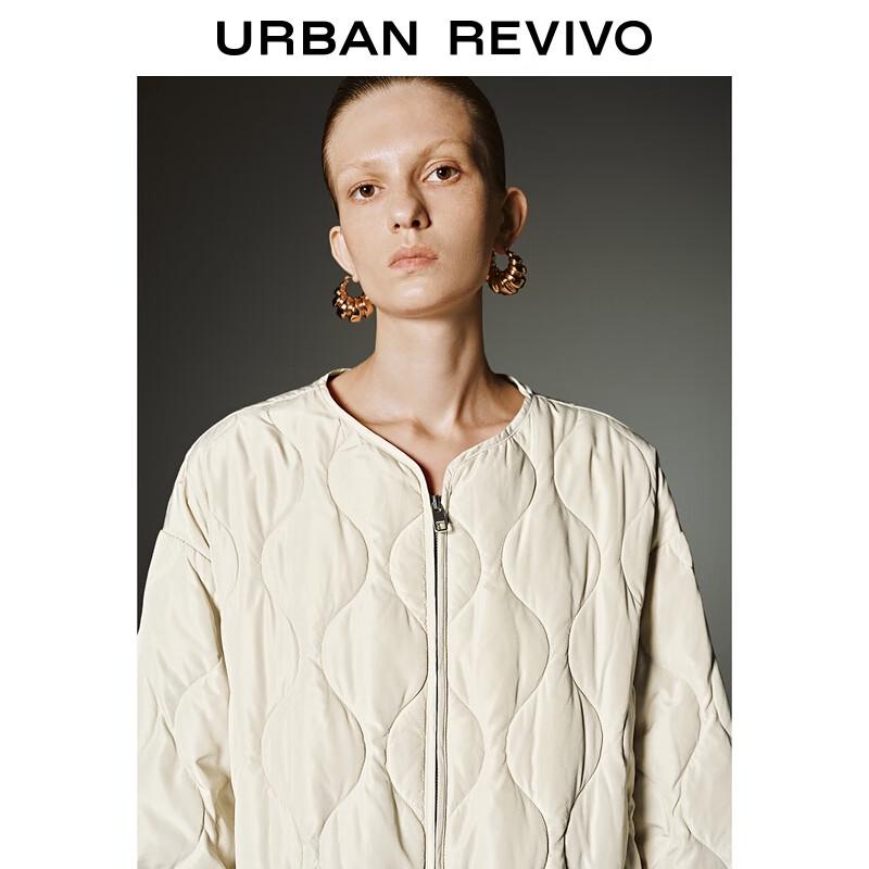 UR Women's Quilted Round Neck Duck Down Jacket