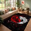 Blossom Koi Fish Area Rug Soft Non Slip Traditional Japanese Style Floor Mat For Living Room Bedroom Office Home Decoration