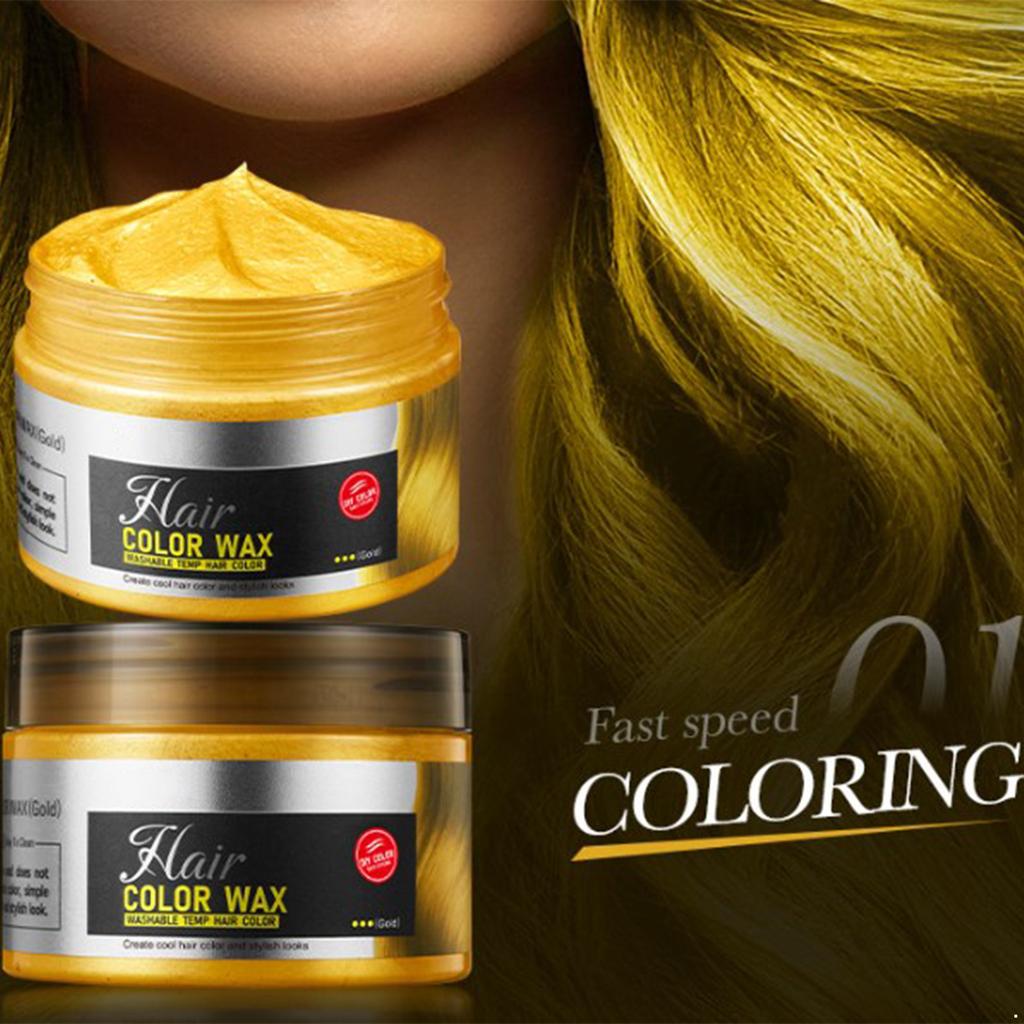 1Pc Washable Temporary Hair Cream – Color Wax for Styling, Disposable Use at Parties, Cosplay Events & Music Festivals
