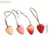 Simulation Resin Strawberry Bag Pendant Unique Fruit Decorative Charms for Couples Handbag Purse Gift