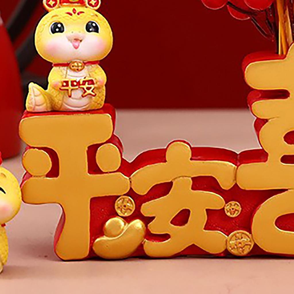 Spring Festival Table Ornament Vase Flower Arrangement Decor for New Year Festivals Desktop Centerpiece