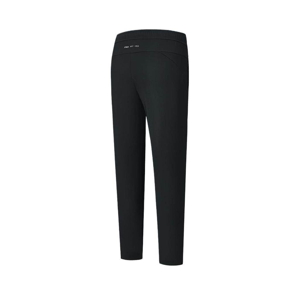 FILA Fashion Versatile Skin-Friendly Soft Knitted Sports Pants Women bottoms Deep-Black A11W441603A-BK
