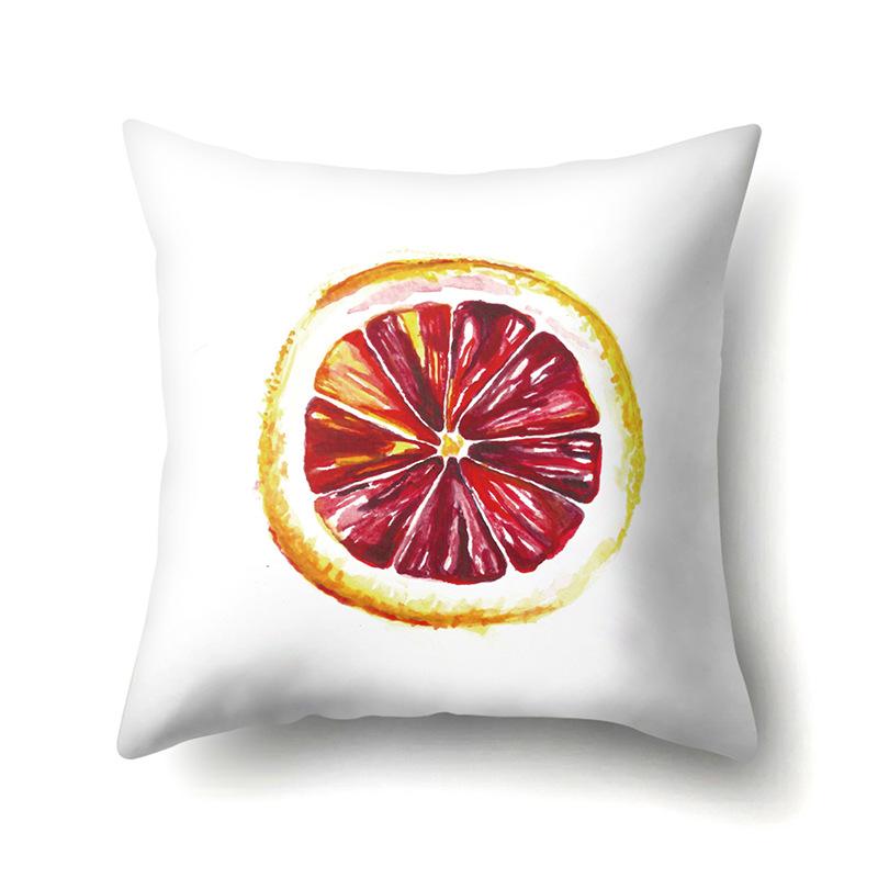 Cool Summer Fruit Polyester Pillowcase Car Decoration Home Print Small Fresh Cute Pillowcase