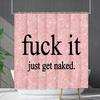 Shower Curtain Waterproof And Mildew-Proof Digital Printing English Alphabet Shower Curtain Bathroom Shower Cloth Partition Curtain Free Of Punching