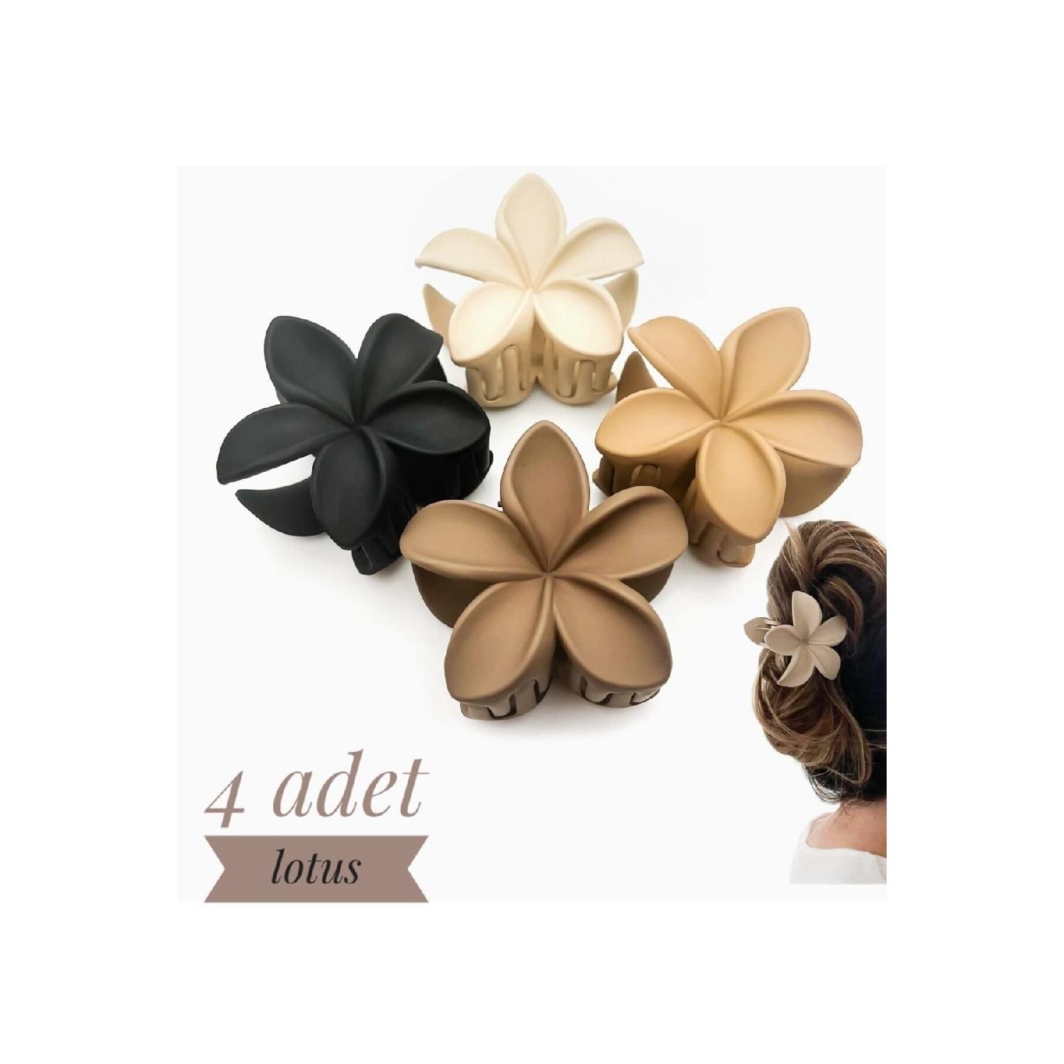 

Women s Brown 4-piece Lotus Flowers коричневий