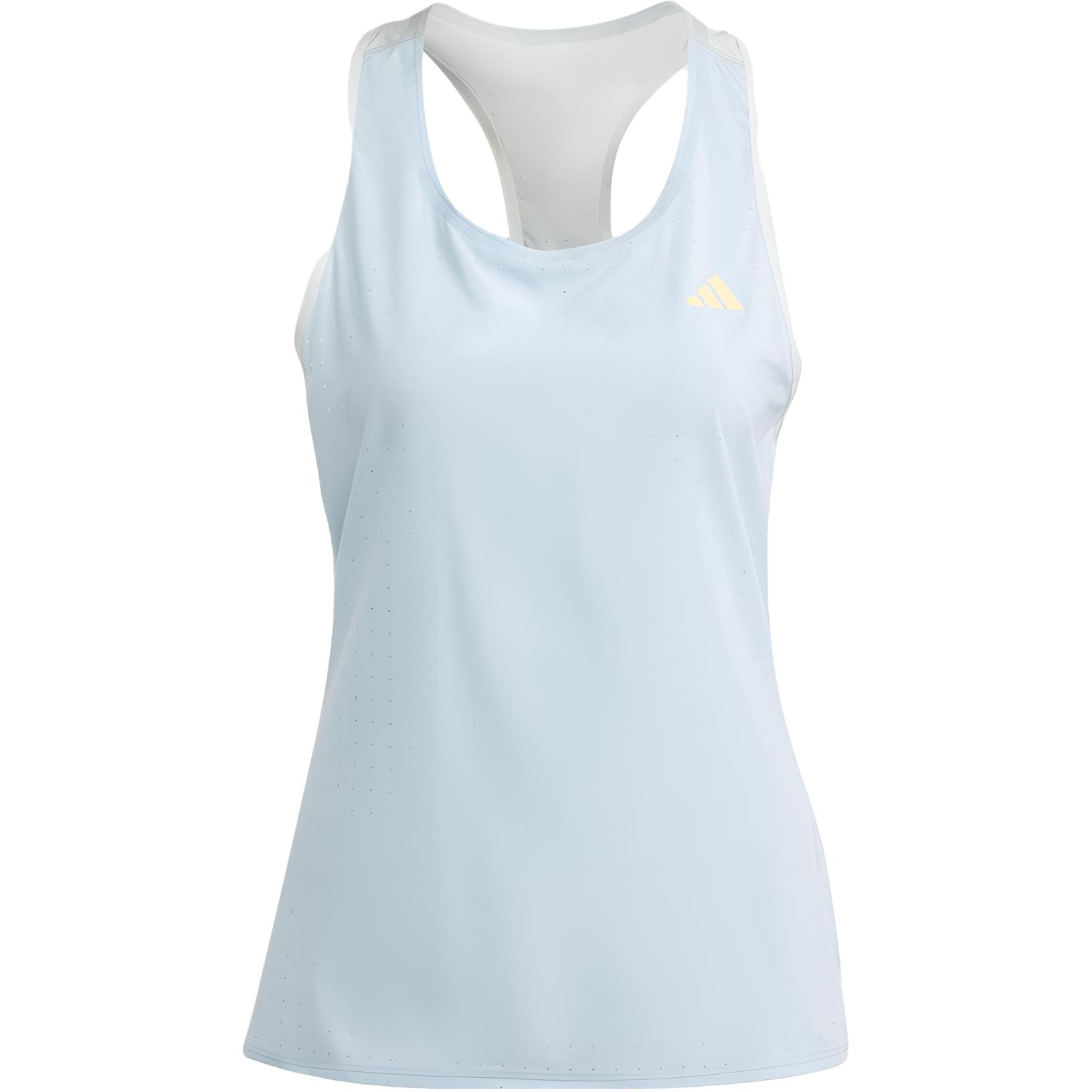 

Adidas Letter Print Quick-Dry Running Sports Vest Women Vests Blue Silver-Gray IK3994