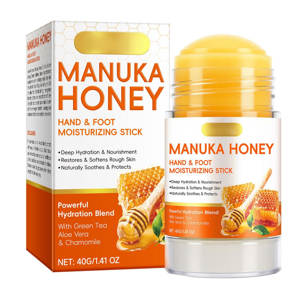 Manuka Honning Hånd- og Fotpleie Stift Fuktighetsgivende Ikke-klissete Hånd- og Fot Glattende Pleiekrem 40g