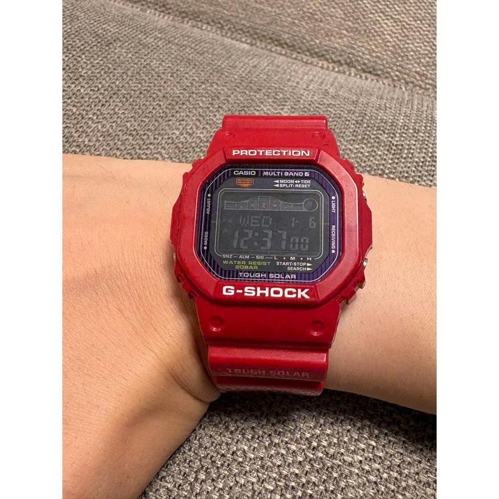 Used CASIO G-SHOCK GW-M5610 Series 3222 Red Radio-controlled Watch