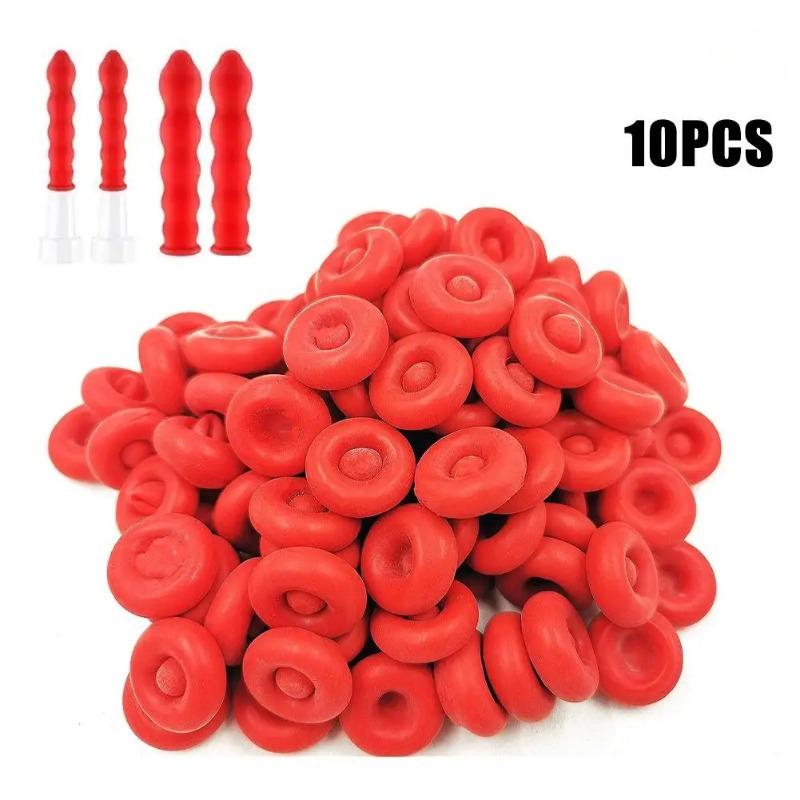 

10 шт. Колпачок для герметика, наконечник для стеклянного клея, уплотнительная крышка, защитная крышка для горловины бочки с клеем, красный колпачок для экономии герметика, колпачок для насадок пистолета для герметика 10PCS
