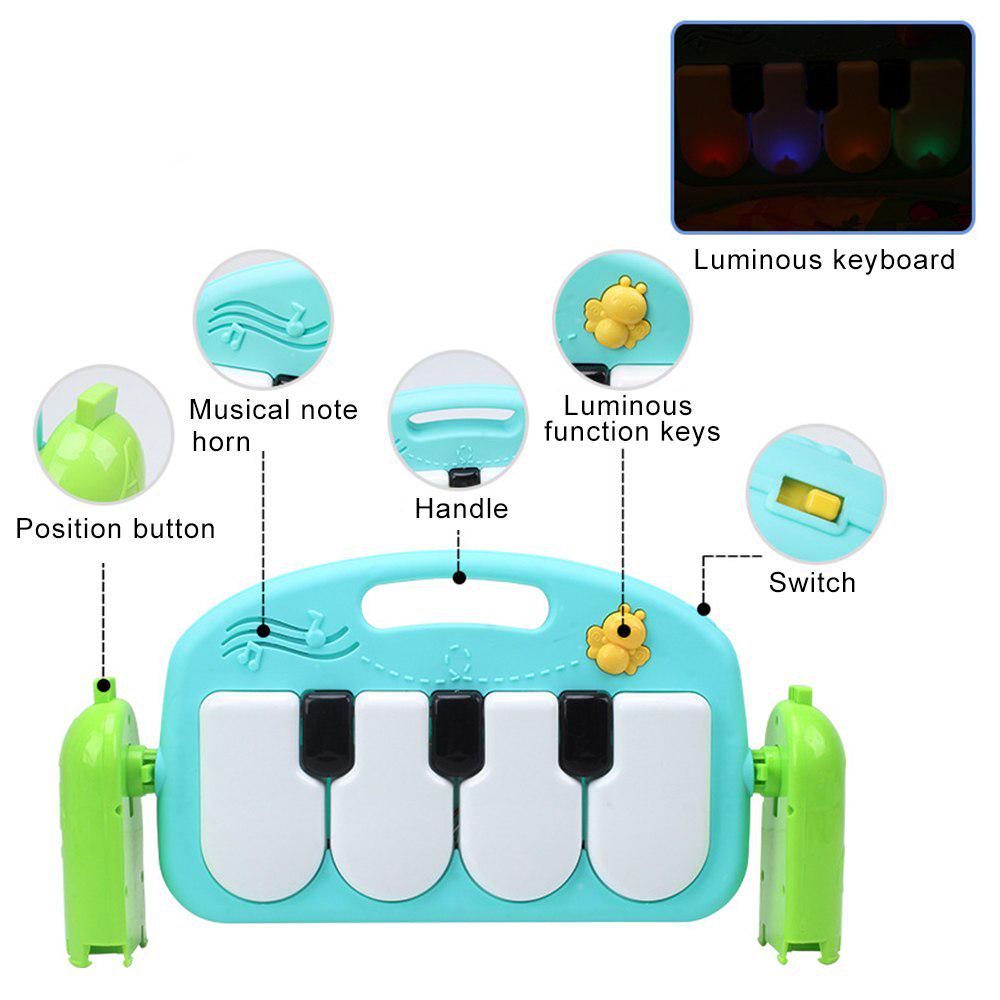 Babymatte Barneteppe Krapende Musikk Utvikle Piano Barnelek Puslespill Matte Teppe Teppe Utdanningsstativ Leketøy
