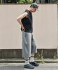Zero Curved Line Over Sweat Shorts [Melange Charcoal]