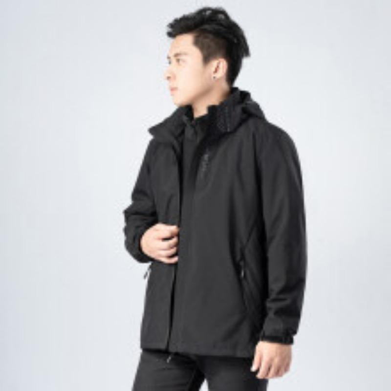 Outdoor Jackets for Men and Women, Fashionable Mountaineering Clothing, Three-in-one Detachable Velvet, Thickened and Warm Couple Winter Jackets