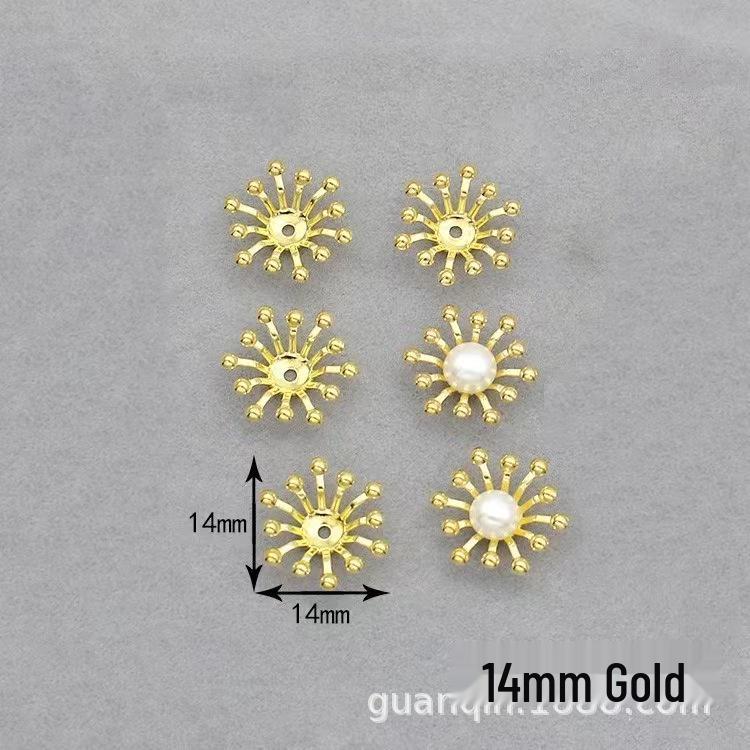 Beaded Alloy Metal Floral Spacer & Base DIY Accessory