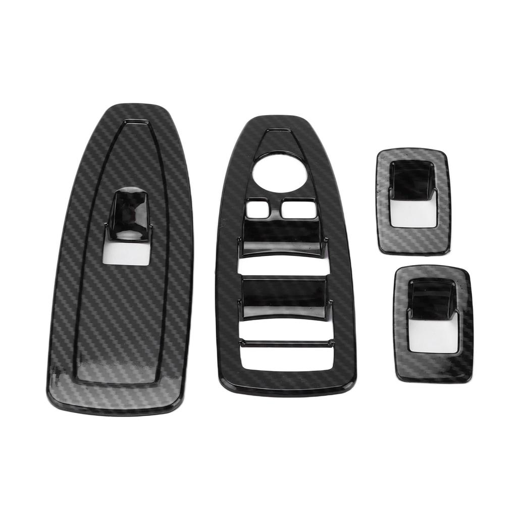 Car Window Lifting Switch Cover Frame Trim Carbon Fiber Style Replacement for X2 F47 2021+