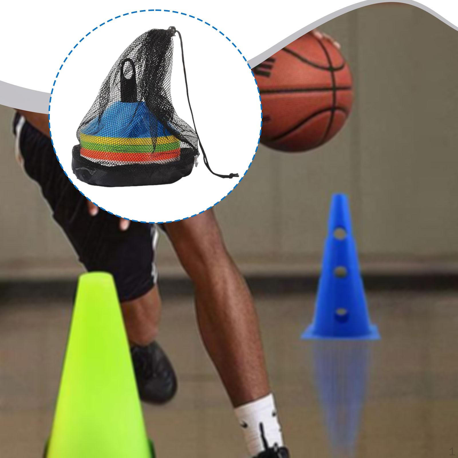 

50 Pieces Disc Cones Basketball Obstacle Marking Discs Garden Heavy Duty Lawn Coaching Style A