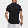 Adidas Heat.Rdy Tennis Polo Shirt with Solid Color Logo Print Men Tops Black HS3236