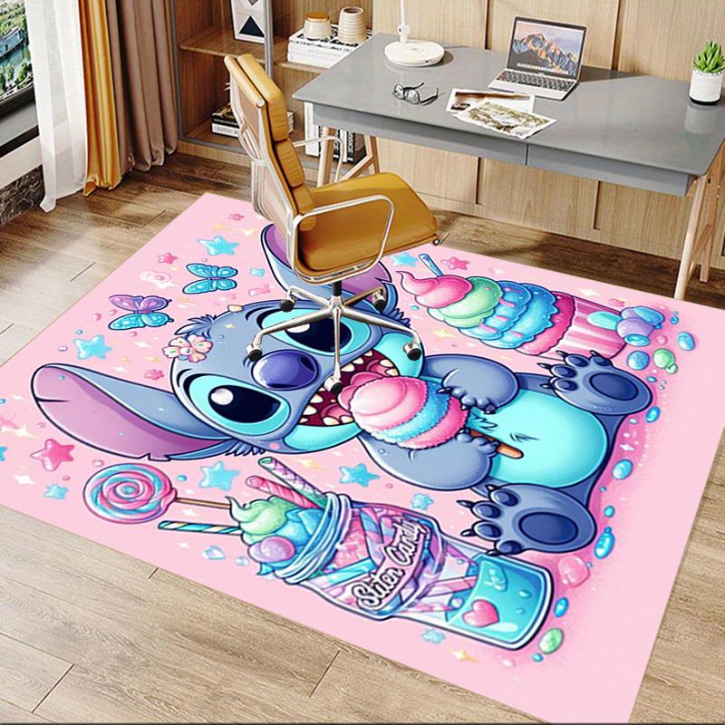 Stitch'S Sweet Fantasy Carpet For Playroom Bedroom Living Room Sofa Home Decorkids Game Area Rug Nonslip Floor Mat