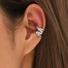 1Pcs Hollow Exquisite Zircon Ear Clip for Women Fashion No Pierced Copper Cuff Earrings Female Wedding Party Jewelry