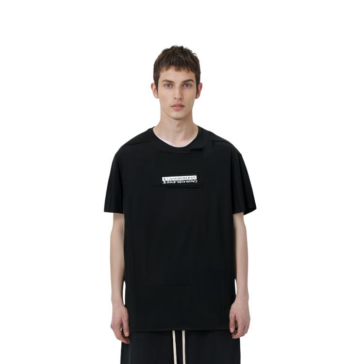 Calvin Klein Letter Fashion Pure Cotton Breathable Mirror Print Round Neck Short Sleeve T-Shirt Men T-Shirts Black ZM01888-BEH