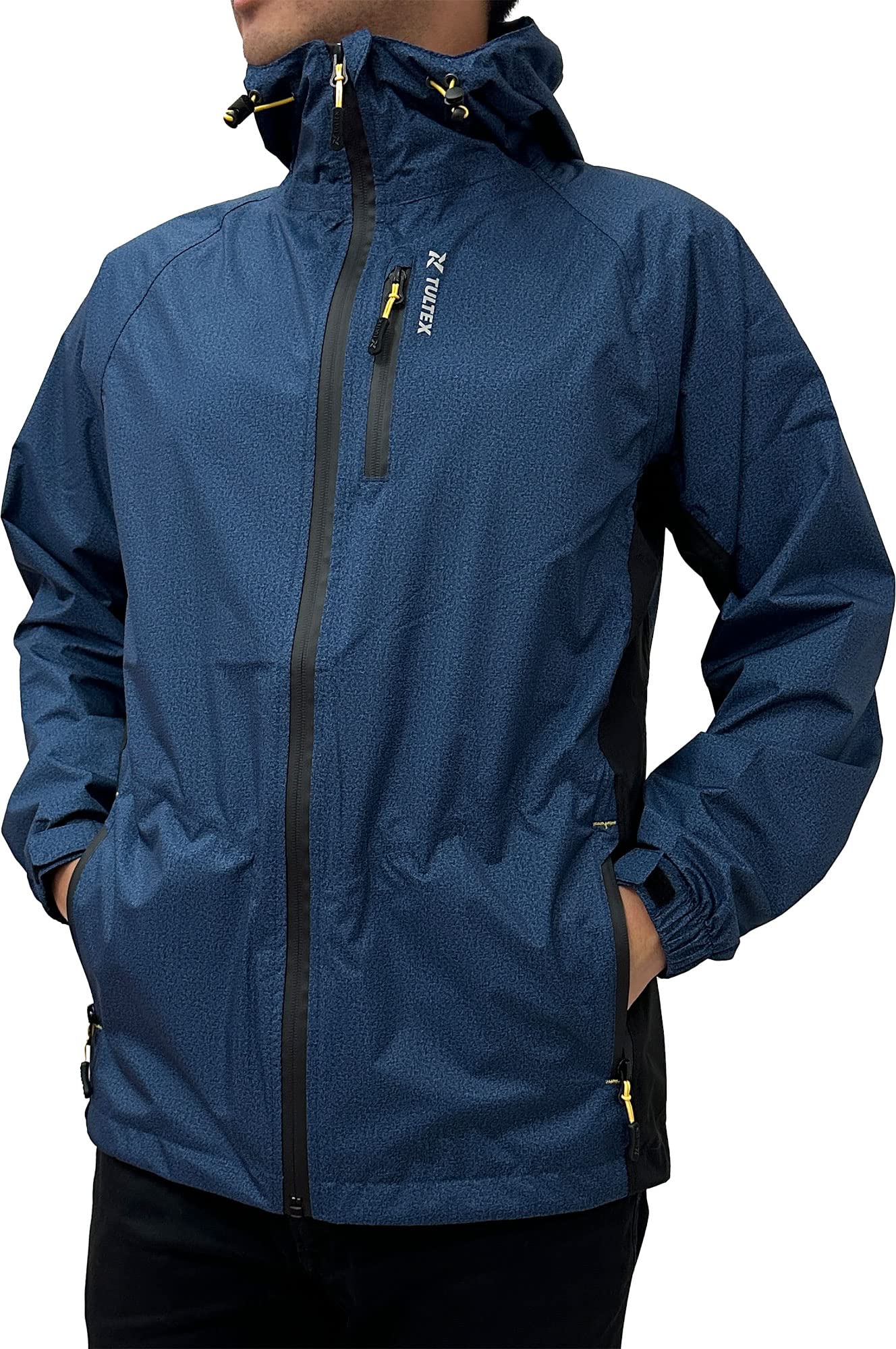 

[Tultex] Stretch Rain Jacket, All-Weather, Windproof, Waterproof, Water Pressure Resistance 10,000mmH₂O, Moisture Permeability 20,000g/m²24hrs, Men s