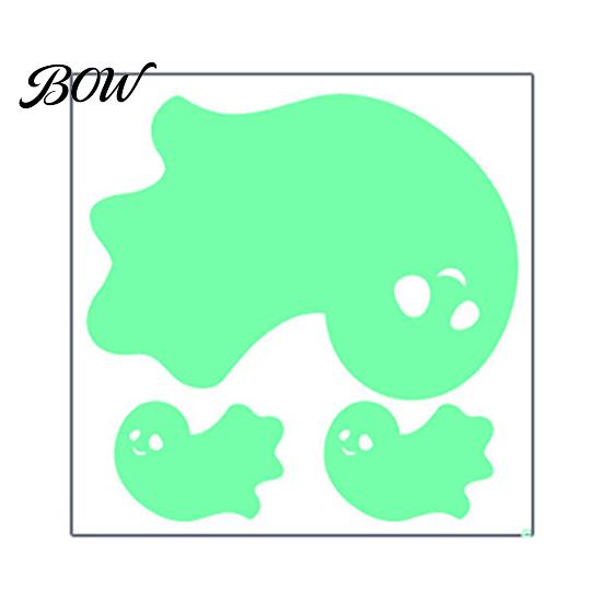 Removable PVC Wall Stickers Halloween Glow in The Dark Stickers, Luminous Ghost Hand And Bat Waterproof Secret Room Decor Decals, Horror Theme
