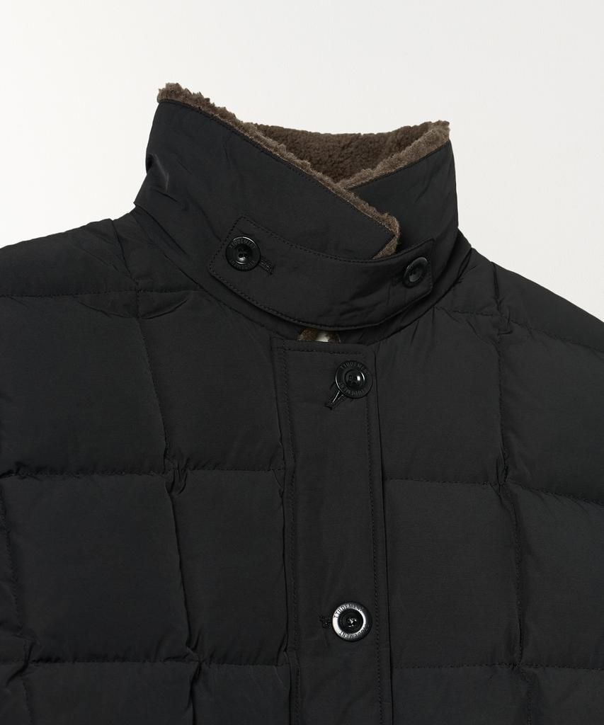 Ttudement Fur Collar Down Jumper Black