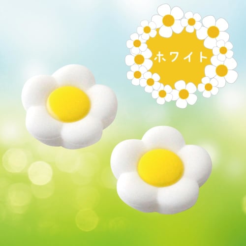 Allone Switch Analog Stick Cover Ver. White Flower 2.1 X 0.5 X 2.1cm Compatible with Switch/switchlite/switch Organic El Improved Operability Protecti