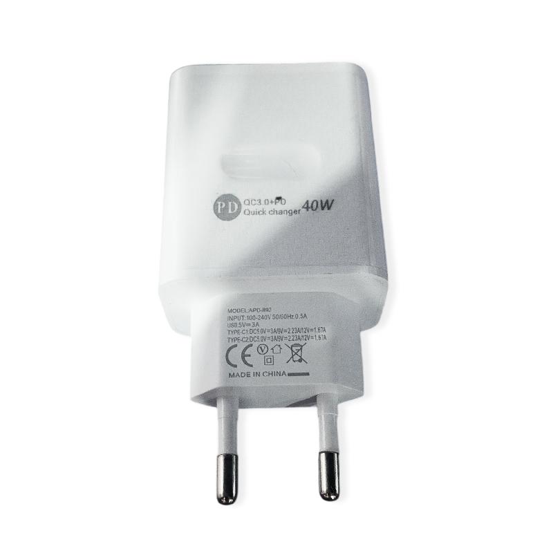 40W PD Type C Fast Charging Charger Quick Charge 3.0 Mobile Phone Power Wall Adapter EU US Plug For Huawei