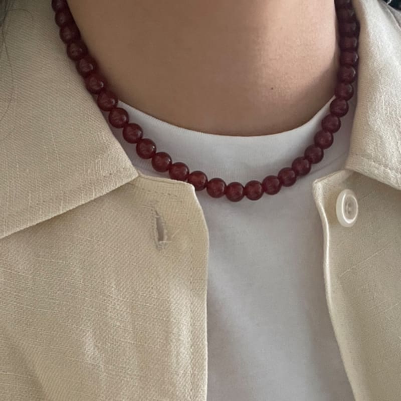 

ТАК СКАЖИ ТАК! Намисто з дорогоцінного каміння 8 мм_NC292 Zamano