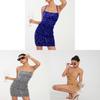 Spring Fashion Womens Sequin Halter Dress With Slim Fit And Backless Style For Elegant Parties