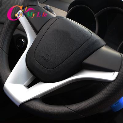 Αυτοκόλλητο ABS Steering Wheel Panel Squins Trim Cover Cover για Chevrolet Cruze 2009 - 2012 2013 2014 2015 Sedan Hatchback