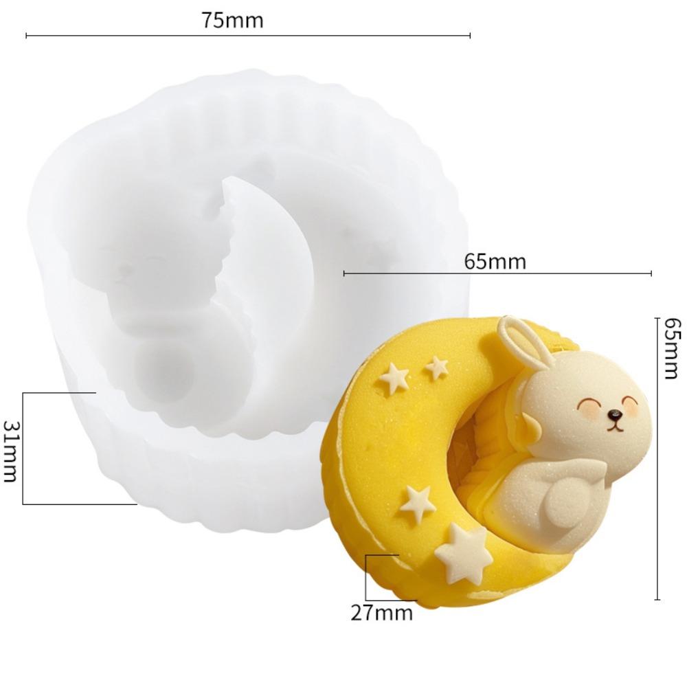 Kitchen Accessories Pastry Mold DIY Household Cake Molds Funny Moon Rabbit Silicone Molds