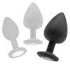 Extra Large Diamond Plug – 8 X 4.4 Cm Black - Ouch! - Anal Jewelry