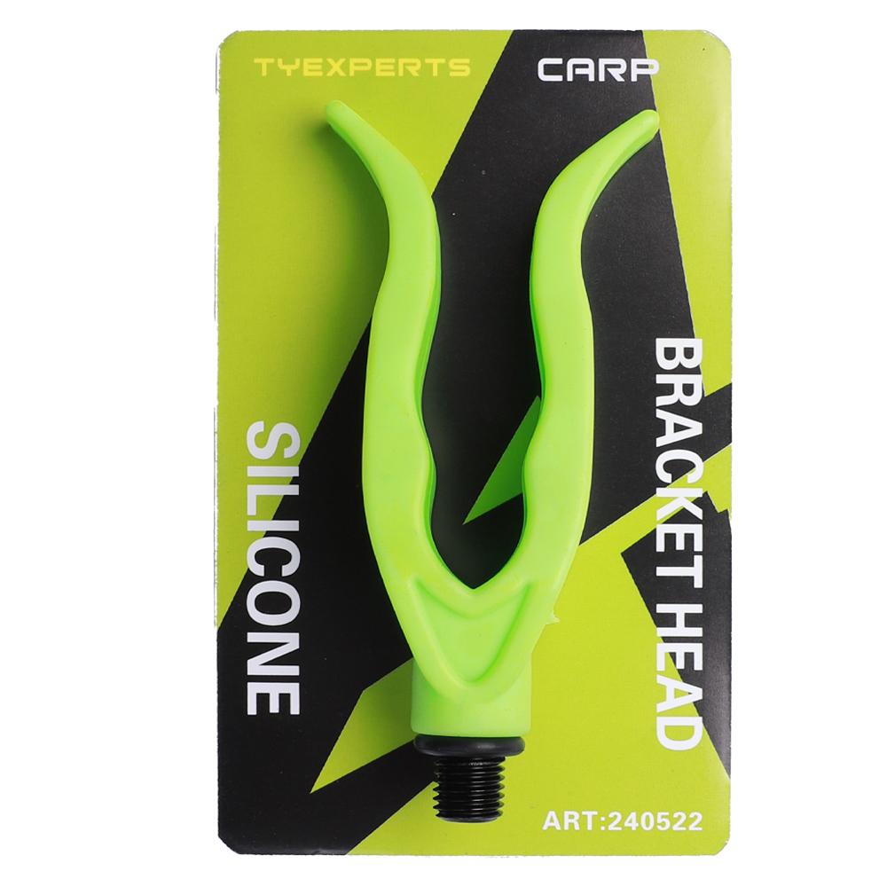 FTK Hirisi 1pcs Carp Fishing Rod Rest Head Pastic Gripper for Fishing Alarm and Buzz Bar Fishing Accessories