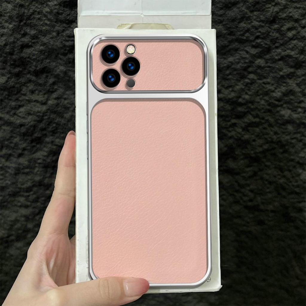 Premium Executive Leather Case for iPhone 12 ProMax Pro 11 Large Window Lens Protector Cover