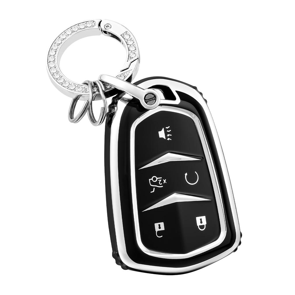 Premium Soft TPU Key Fob Cover Case Shell for Cadillac Escalade CTS XTS ATS STS XT4 XT5 CT6 SRX Smart Key Holder Car Accessori