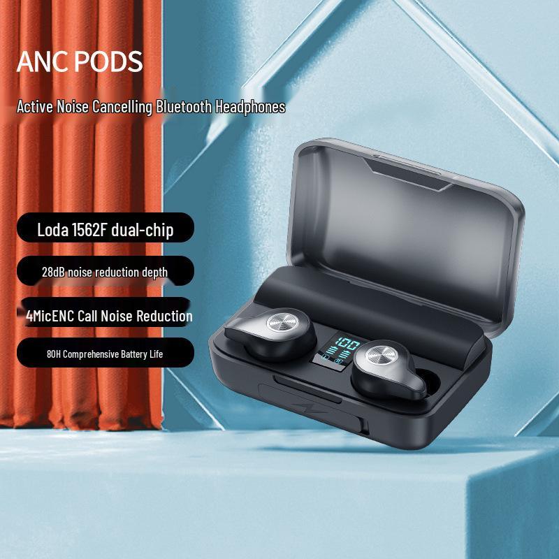 

F9 Loda Bluetooth TWS Headset: High-Quality Wireless In-ear with ANC & ENC for Long-lasting Performance